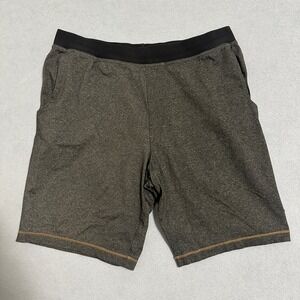 Prana Breathe Shorts Gym Workout Athletic Charcoal Gray Mens Size Large